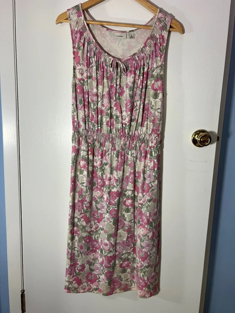 L.L. Bean Floral Sleeveless Dress size Small